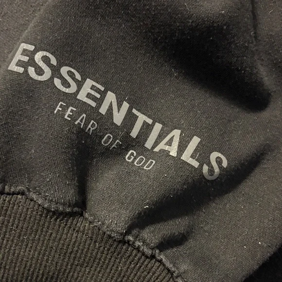 Black Logo Hooded Pullover - Picture 2 of 3